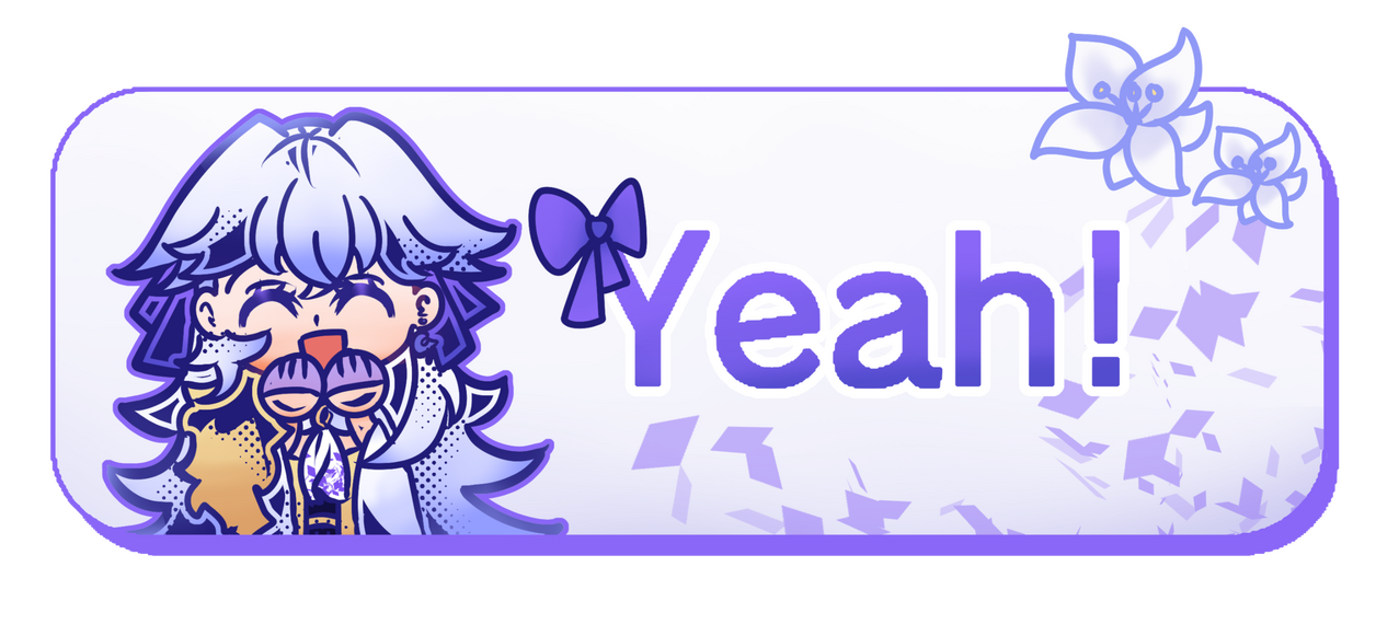 Lune Astelia "Yeah!" Button